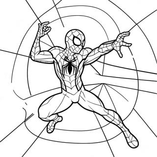 Infinity War Iron Spider Web Slinging Coloring Page 44923-36015