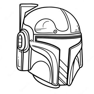 Boba Fett Helmet Coloring Pages