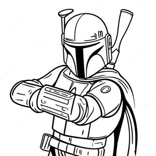 Boba Fett In Action Coloring Page 44943-36036