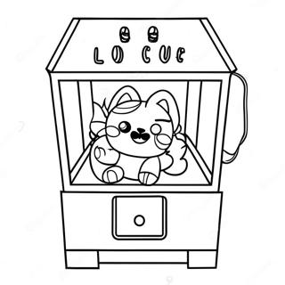 Claw Machine Coloring Pages