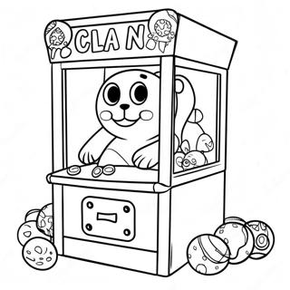 Claw Machine Coloring Page 44952-36039