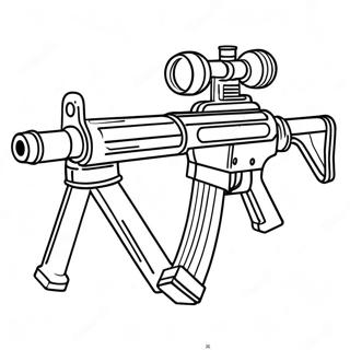 Realistic Machine Gun Coloring Page 44963-36046