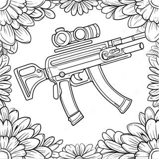 Realistic Machine Gun Coloring Page 44963-36048