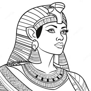 Cleopatra Royal Portrait Coloring Page 44992-36080