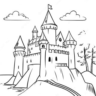 Medieval Castle Coloring Page 45002-36074