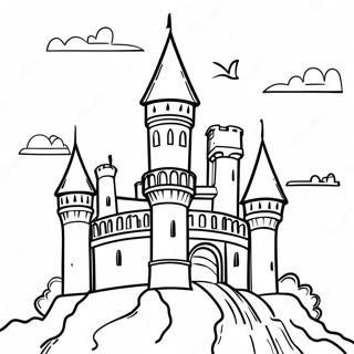 Medieval Castle Coloring Page 45002-36075