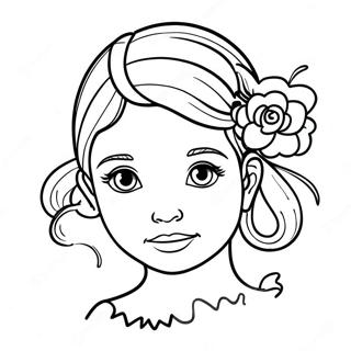 Girl Coloring Page 45012-36087