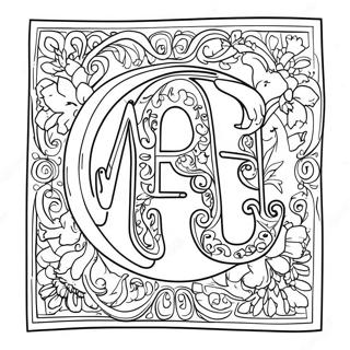 Spanish Alphabet Coloring Page 4501-3766