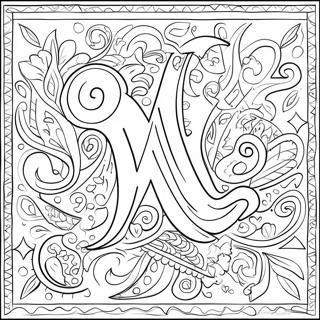 Spanish Alphabet Coloring Page 4501-3767