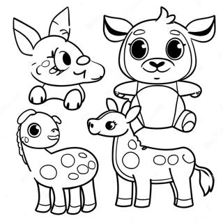 Colorful Spanish Animals Coloring Page 4502-3770