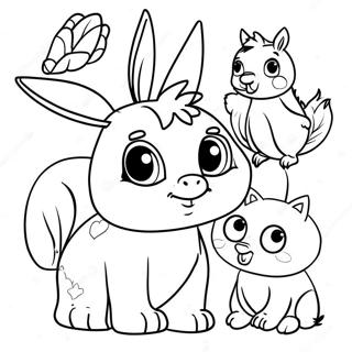 Colorful Spanish Animals Coloring Page 4502-3772