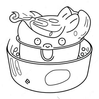 Cat Food Bowl Coloring Page 45032-36100