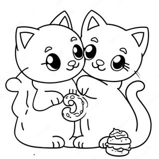 Playful Kittens With Food Coloring Page 45033-36103