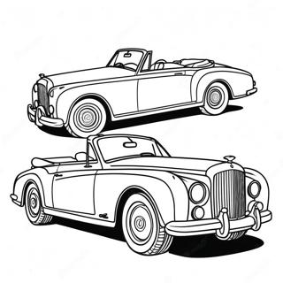 Luxury Bentley Convertible Coloring Page 45043-36109