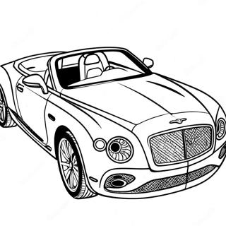 Luxury Bentley Convertible Coloring Page 45043-36110