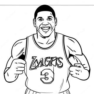 Magic Johnson Basketball Coloring Page 45052-36115