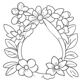 Easter Flowers Coloring Page 45072-36134