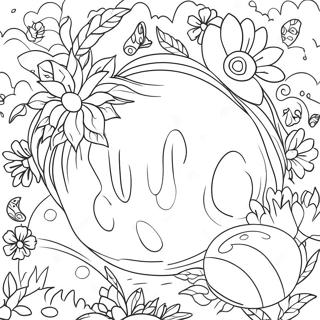 Easter Flowers Coloring Page 45072-36136