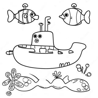 Yellow Submarine Coloring Pages