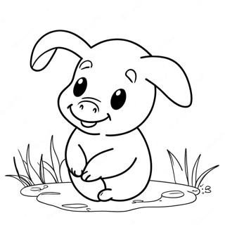 Piglet Coloring Page 4511-3774