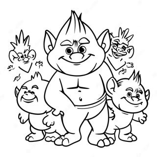 Trolls 3 Coloring Page 45122-36171