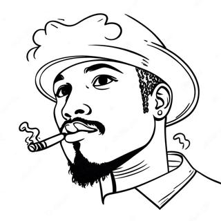 Pop Smoke Coloring Page 45132-36179