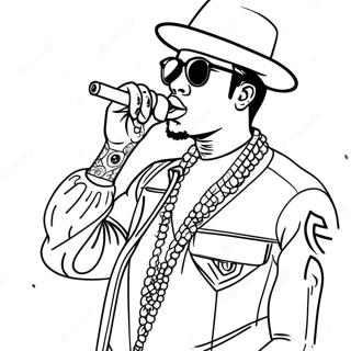 Pop Smoke In Concert Coloring Page 45133-36181