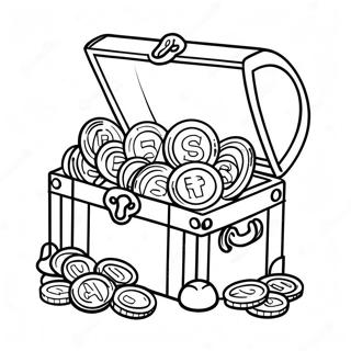 Gold Coins Coloring Pages