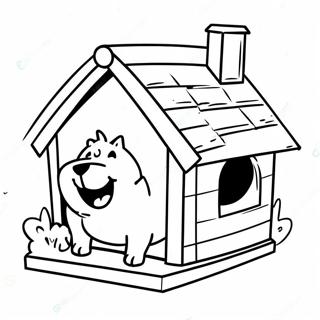 Dog House Coloring Page 45162-36202