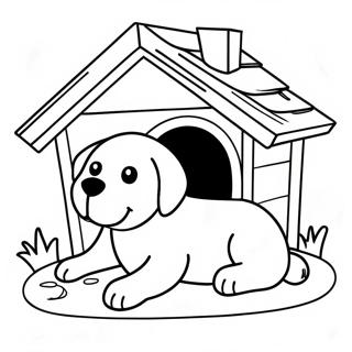 Dog House Coloring Page 45162-36203