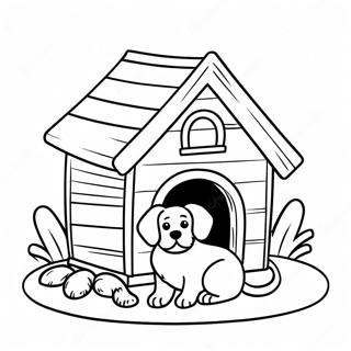 Dog House Coloring Page 45162-36204