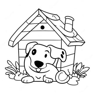 Cozy Dog House Coloring Page 45163-36206