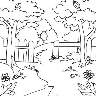 Colorful Bobbie Goods Autumn Scene Coloring Page 45173-36214