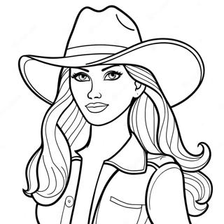 Cowgirl Barbie Coloring Page 45182-36218