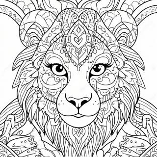 Animal Face Coloring Pages