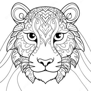 Animal Face Coloring Page 45192-36222