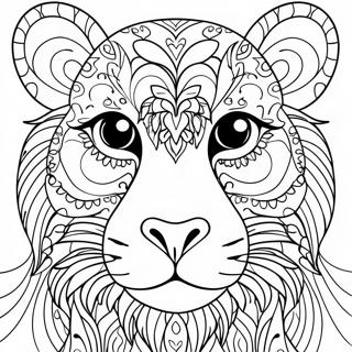 Animal Face Coloring Page 45192-36223