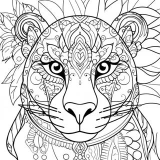 Animal Face Coloring Page 45192-36224