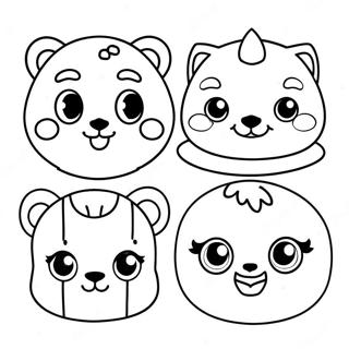 Cute Baby Animal Faces Coloring Page 45193-36225