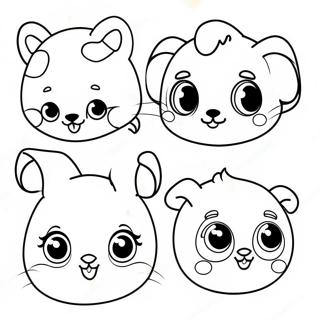 Cute Baby Animal Faces Coloring Page 45193-36226