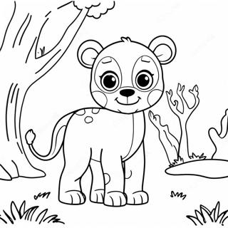 Zoo Animal Coloring Page 451-359