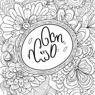 Calligraphy Bible Verse Coloring Page 45202-36235