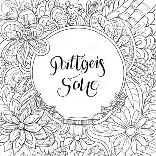 Calligraphy Bible Verse Coloring Page 45202-36236