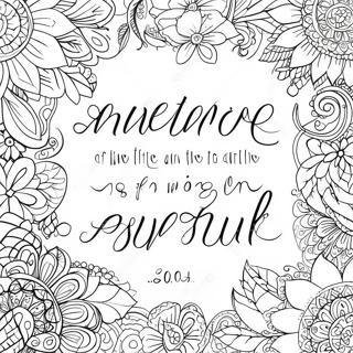 Inspirational Calligraphy Bible Verse Coloring Page 45203-36238