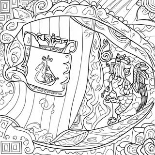 Spain Flag Coloring Pages