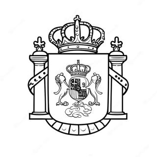 Spain Flag Coloring Page 45212-36243