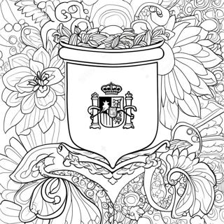 Spain Flag Coloring Page 45212-36244