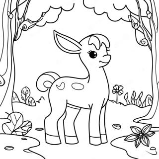 Magical Forest Fantasy Coloring Page 45253-36280