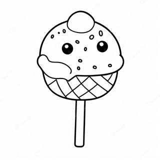 Cake Pop Coloring Pages