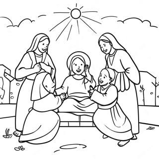 Joyful Salvation Scene Coloring Page 45283-36302